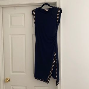 Michael Kors PM sexy blue/black dress.